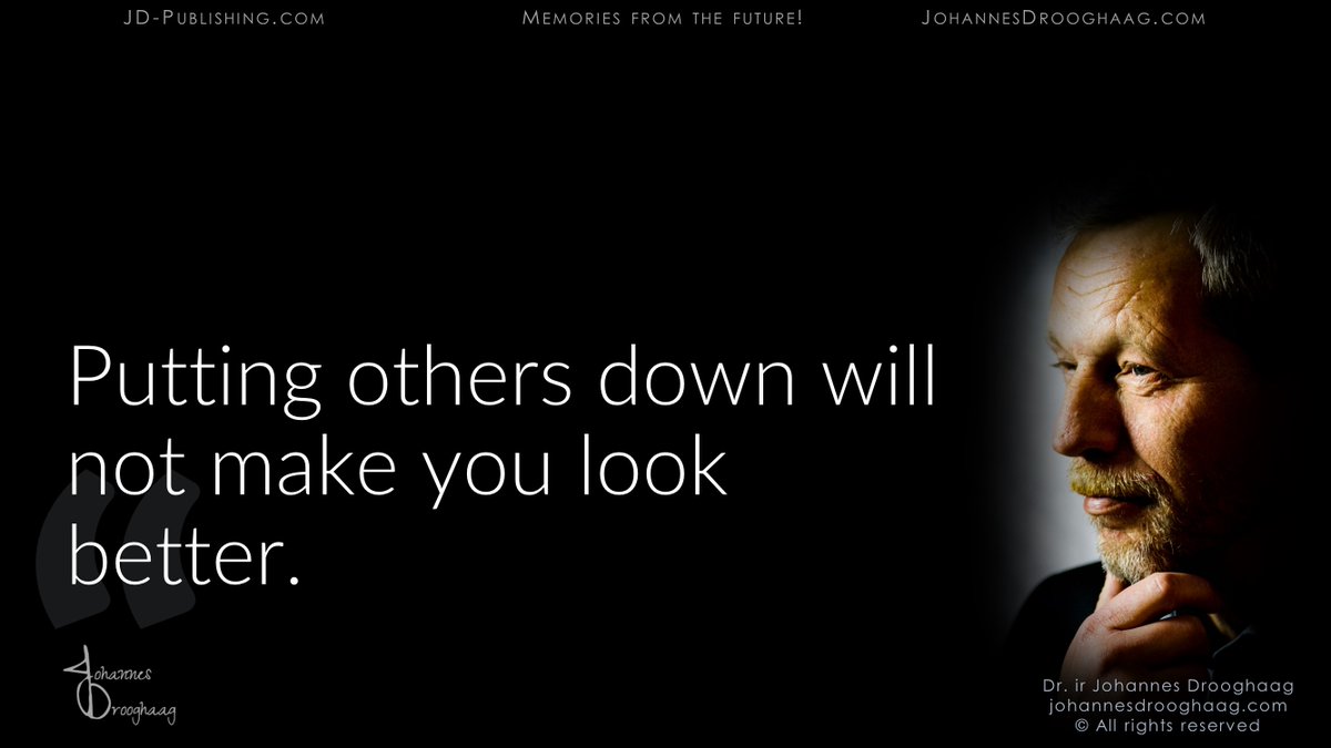 ๐ต Putting others down will not make you look better.
#Quote #Inspiration #Motivation #QOTD #IQRTG #FoodForThought via @DrJDrooghaag
@Fabriziobustama @archonsec @FrRonconi @Victoryabro @baski_LA @loveGoldenHeart @fogle_shane https://t.co/K8ghqgssv8