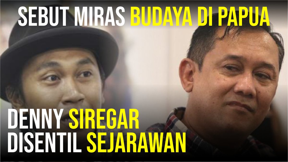 Sebut Miras Budaya di Papua, Denny Siregar Disentil Sejarawan

Selengkapnya : youtu.be/M7wT2J6w11g