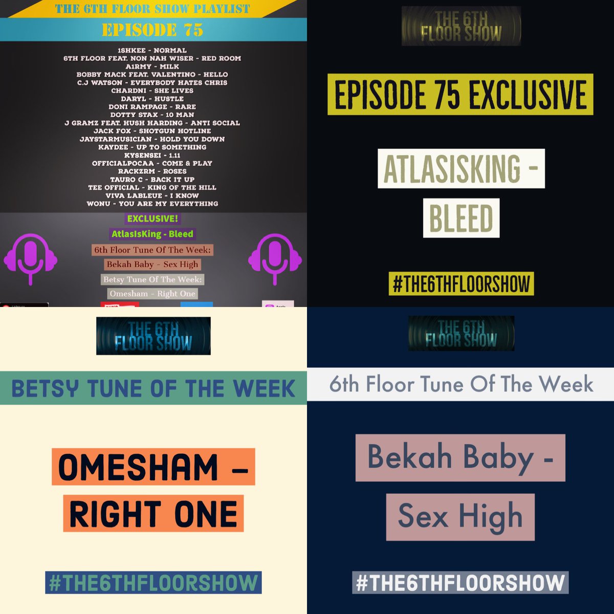 The6thFloorShow's tweet photo. ‼️#OutNow ‼️

Episode 75 of #The6thFloorShow is available now on #iTunes #Mediafire  #RadioPublic &amp; #PocketCasts 

https://t.co/7jxERWVYvE

https://t.co/qYXdlD13mf

https://t.co/90cLS2Re5V

https://t.co/LXq7ojR0xp https://t.co/xT5A4vqUK9