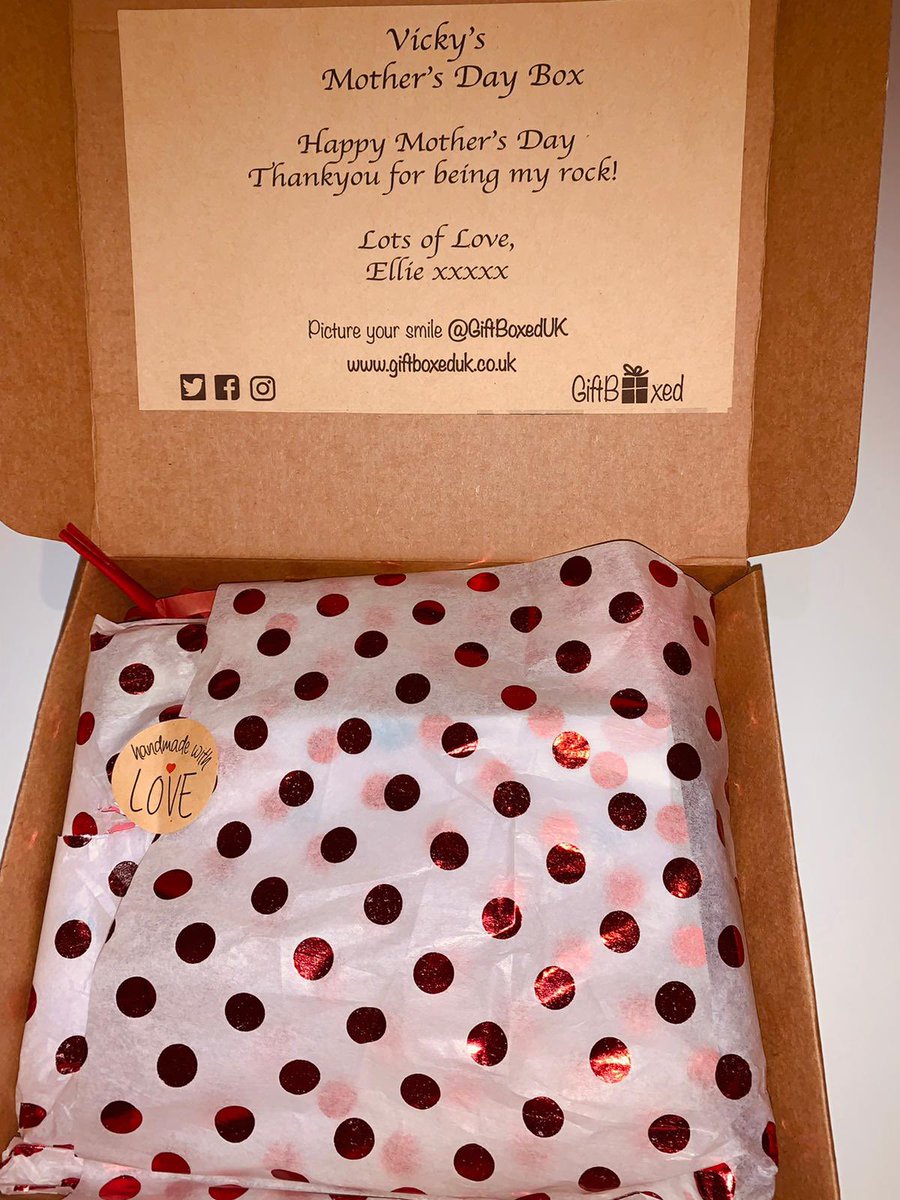 Mother’s Day (next Sunday) is nearly here...

Have you bought the favourite lady in your life a thoughtful treat yet?

If not, our lovely Mother’s Day Boxes are available now, last ordering day is 10th March!

giftboxeduk.co.uk/gift-boxes

#MothersDay #giftideas #GiftBoxedUK