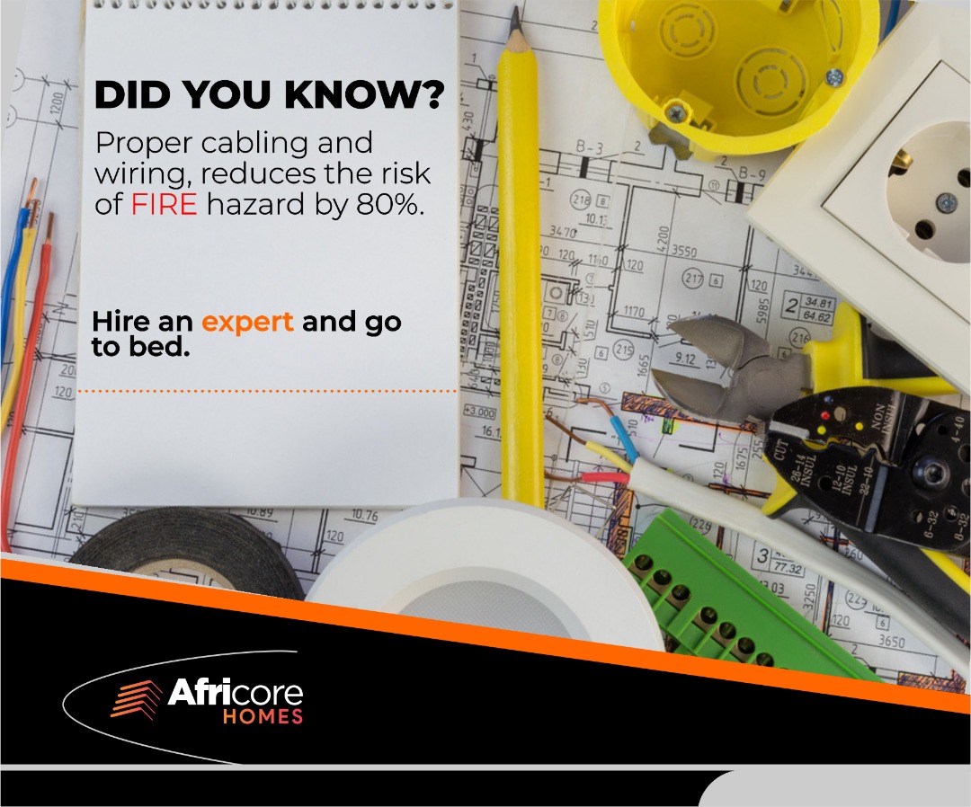 africoreltd's tweet photo. When the wiring is not done properly 
or isn’t maintained well,
it may lead to dangerous situations
such as electrical fires.
Therefore, it is important that
you take a lot of care while 
installing electrical wires and 
cables. 
call us for proper installation.
#africore#housing https://t.co/N7hg92U9j8