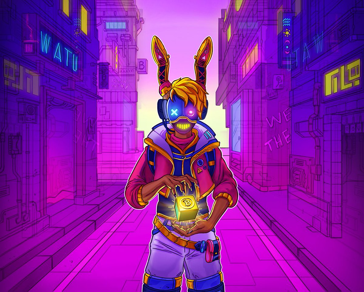 BitcoinOrigins's tweet photo. @BitcoinOrigins &amp; @GeniusNft is proud to announce the winner of the #RebelRabbits design contest

Congratulations go to @abeestArt for the amazing #cyberpunk Rebel Rabbit
 
@abeestArt wins $1000 in #BTC

Thanks all who entered, we appreciate our community so much 

#BTCO n #WATU https://t.co/PB74vJdB25
