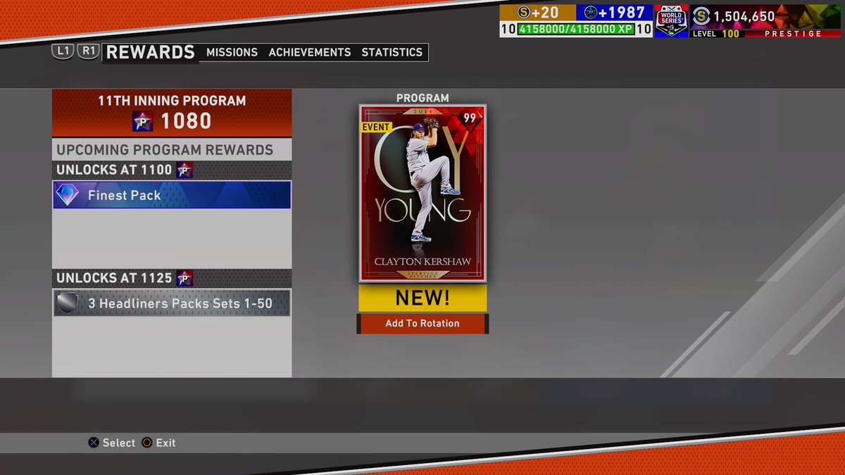 JKPerfect10's tweet photo. 99 Kershaw had a sub 2 ERA in like 500 innings for me last year. This year he’s just another guy I prestiged just to prestige. Number 42. #mlbtheshow #mlb20 #mlbtheshow20 https://t.co/lQ5AaG9EDo