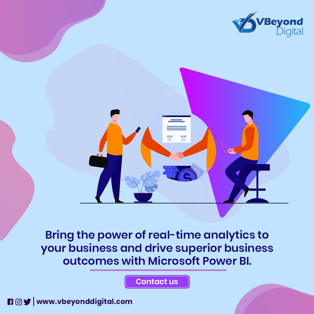 VBeyond_Digital's tweet photo. Explore the power of Microsoft Power BI and augment your organization’s intelligence for better business outcomes. Get started today:  https://t.co/e1nKI6fv32
.
.
.
#microsoft #powerbi #data #datamanagement #bigdata https://t.co/1F0YDJLiUb