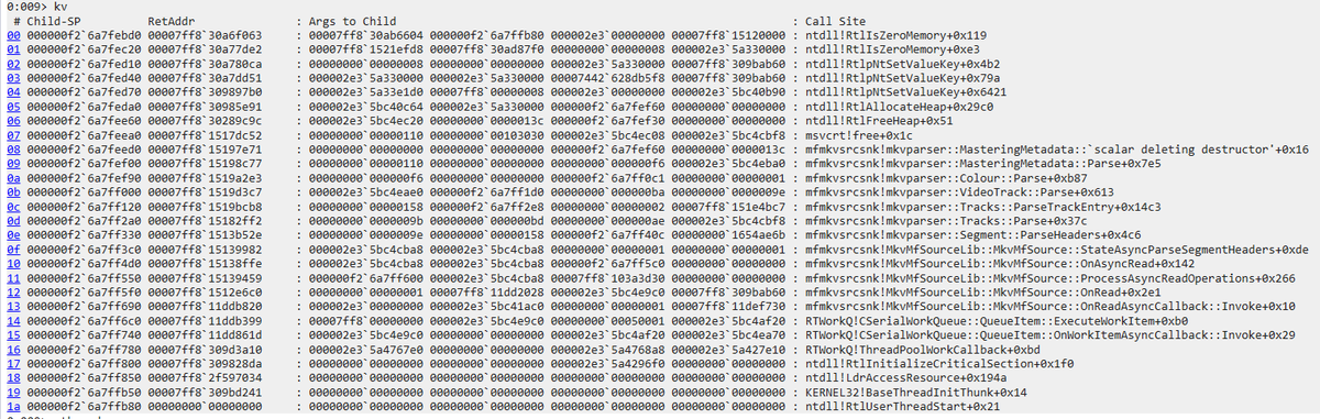 _AAASSSDDDFFF_'s tweet photo. We found lots of crashes in the newest windows component mfmkvsrcsnk.dll from https://t.co/iy2xJXPm5d

Zdi refused to pay a bounty for it is public on the internet, and MSC said it's out of boundary. https://t.co/GmkpEeBSTF