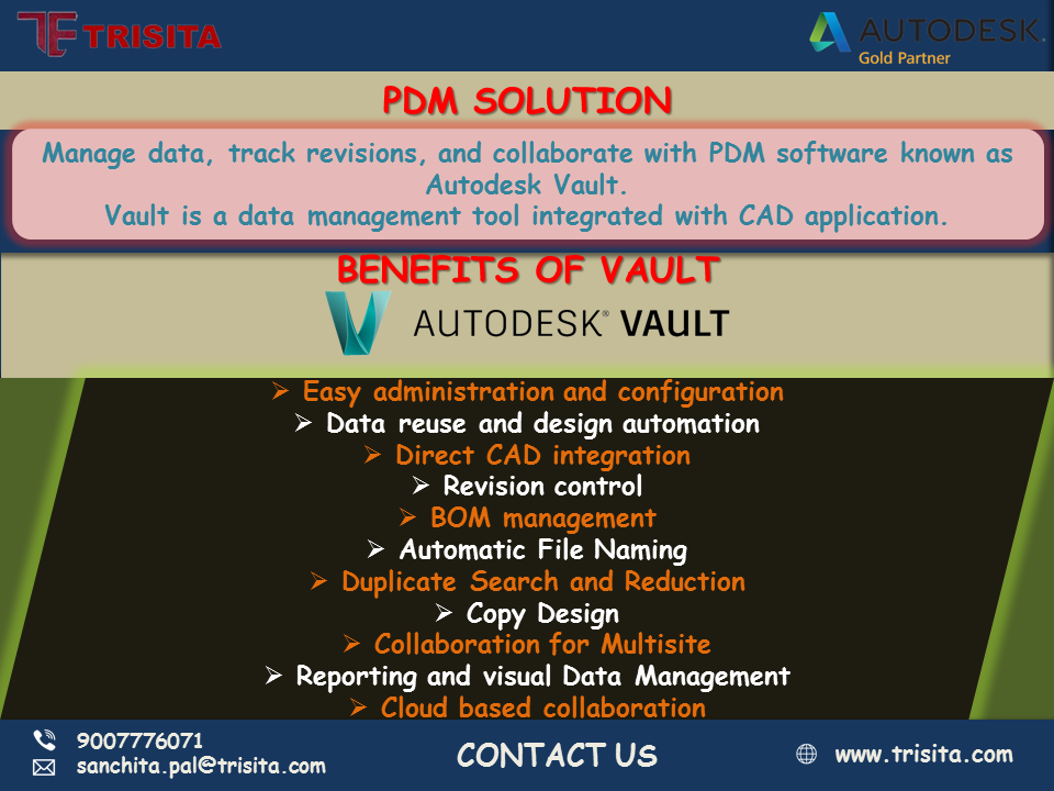 TrisitaL's tweet image. PDM Solution for Autodesk Vault..and its benefits!

Check out the details!

#autodeskvault #autodeskproducts #PDM #pdmsolution #teamtrisita