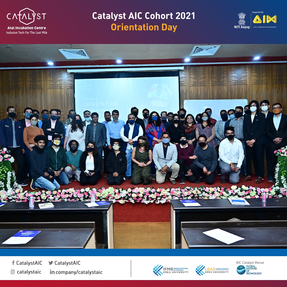 CatalystAIC's tweet photo. Catalyst AIC Cohort 2021: Orientation Day

Big kudos to all the mentors, partners, startups, and of course our team for making the event a grand success.

#CatalystAtalIncubationCentre #CatalystCenter #StartUp #ConnectWithUs #FollowNow #OrientationDay #OrientationDay2021 https://t.co/ioQqUMHitz