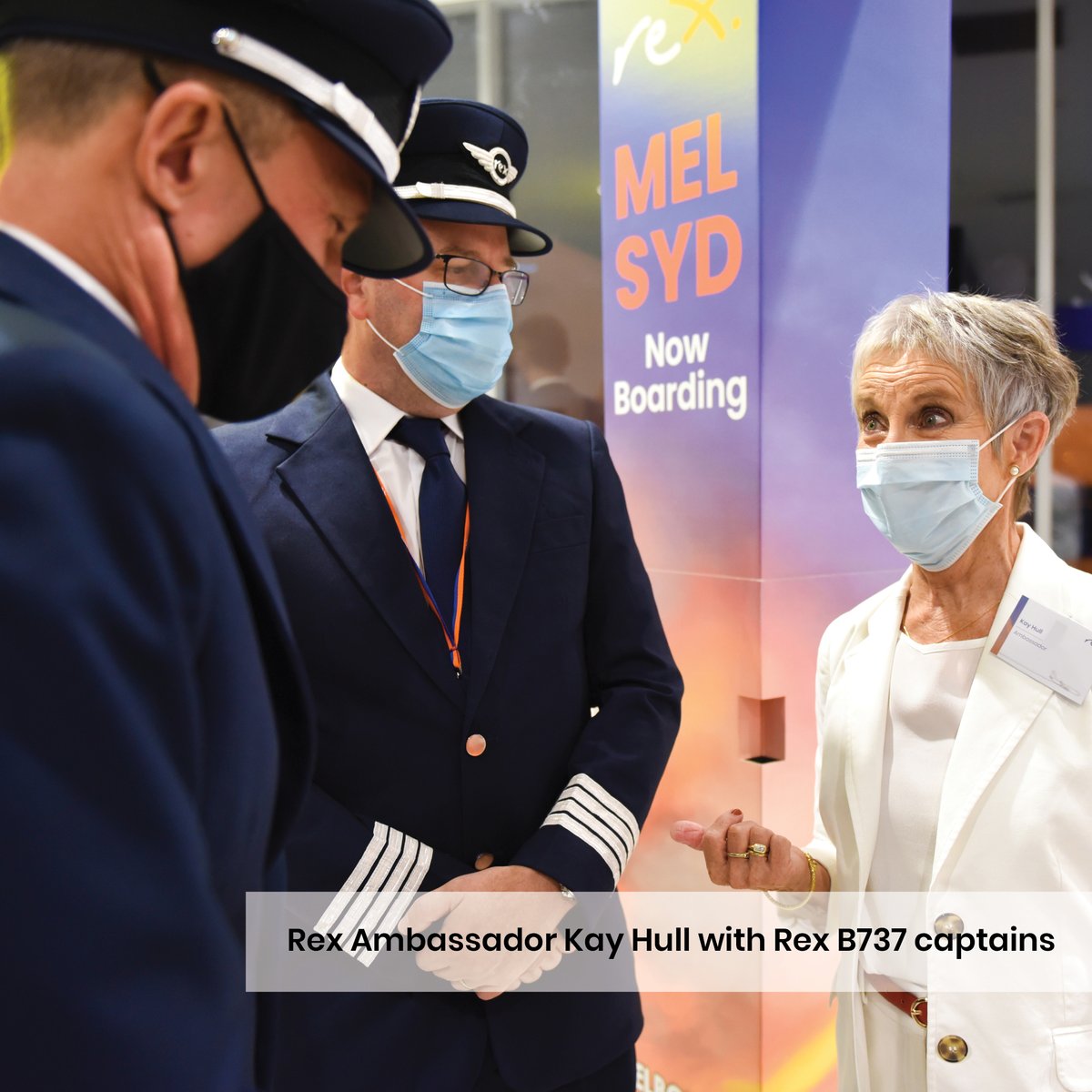 RexAirlines's tweet photo. A historic event for Rex Airlines was achieved yesterday with the first scheduled passenger domestic flight ZL18 taking off from Melbourne to Sydney at 07:00 on March 1, 2021. Thank you to all that attended π (1/2)
#rexairlines
#rexfirstflight
#connectingaustraliasince2002 https://t.co/EdZKMjRs5p