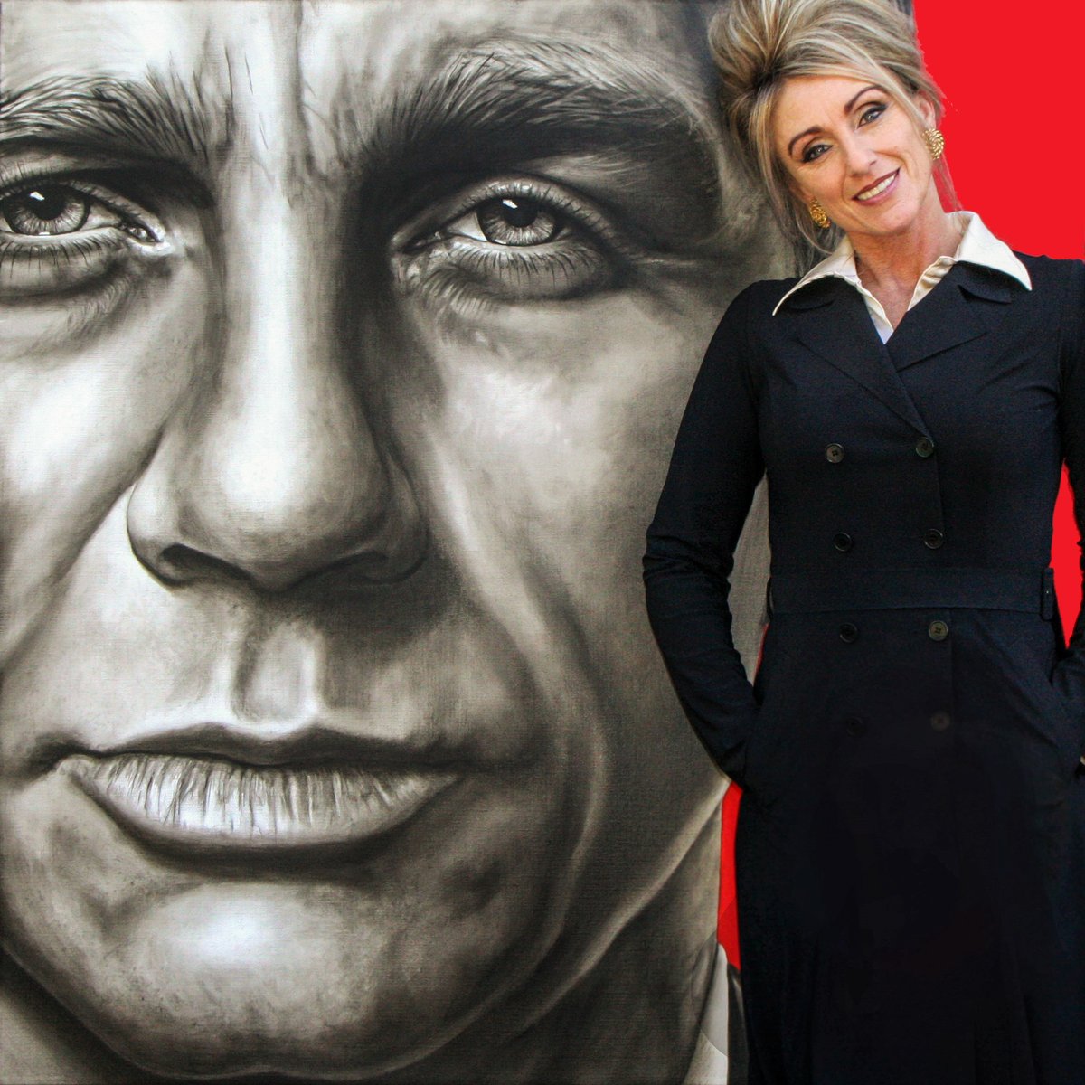 Mijn portret van de jarige Daniel Craig alias James Bond 007. Geschilderd in olieverf op doek van 120/120cm. Hij viert vandaag zijn 53ste verjaardag. In afwachtig van de nieuwste bondfilm 'No Time To Die'. Gisteren werd aangekondig dat deze eind september 2021 in première gaat.