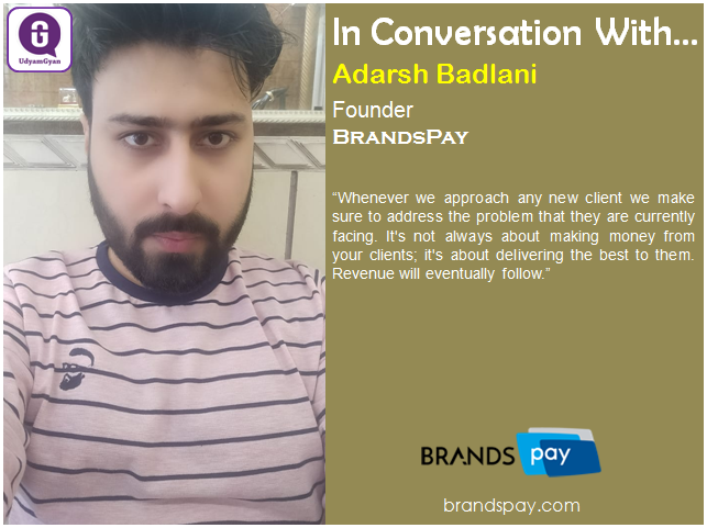 UdyamGyan's tweet photo. In Conversation With… Adarsh Badlani, Founder, BrandsPay
Read: https://t.co/qfEsGslF1P
#udyamgyan #influenceragency #influencermarketing #influencermarketingagency #influencermarketingstrategy #influencerdigital #influencersmarketing #influencerstrategy #influencerecosystem https://t.co/wrFoS5GwvN
