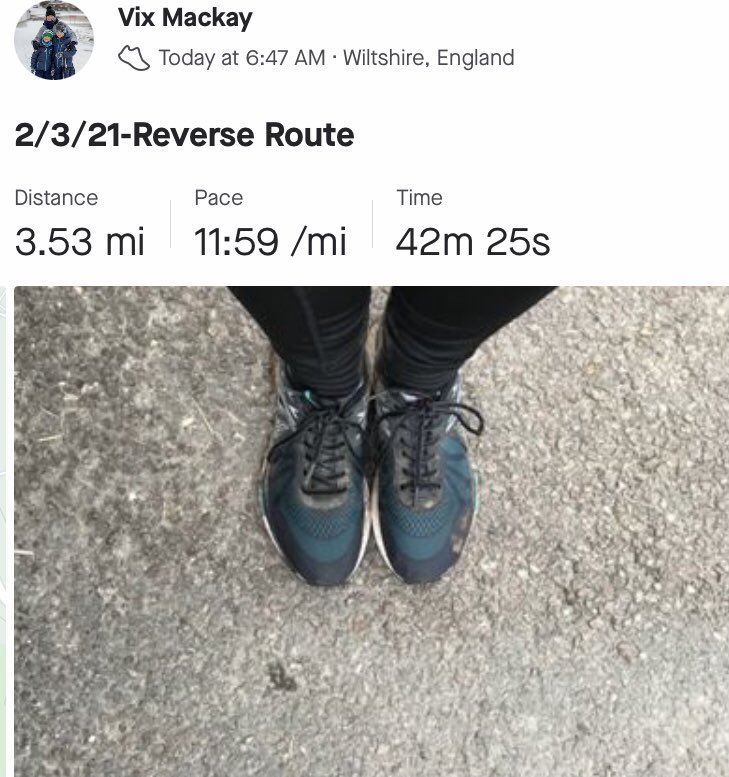 MackayVix's tweet photo. Day 2 kicked off in style with the same route but in reverse just to mix it up a tad!! Good luck to everyone else with getting some miles completed today - Let’s keep Moving in March! @DevizesSchool @WhiteHorseFed @TWHF #aroundtheworldchallenge https://t.co/D0s9irMyiK