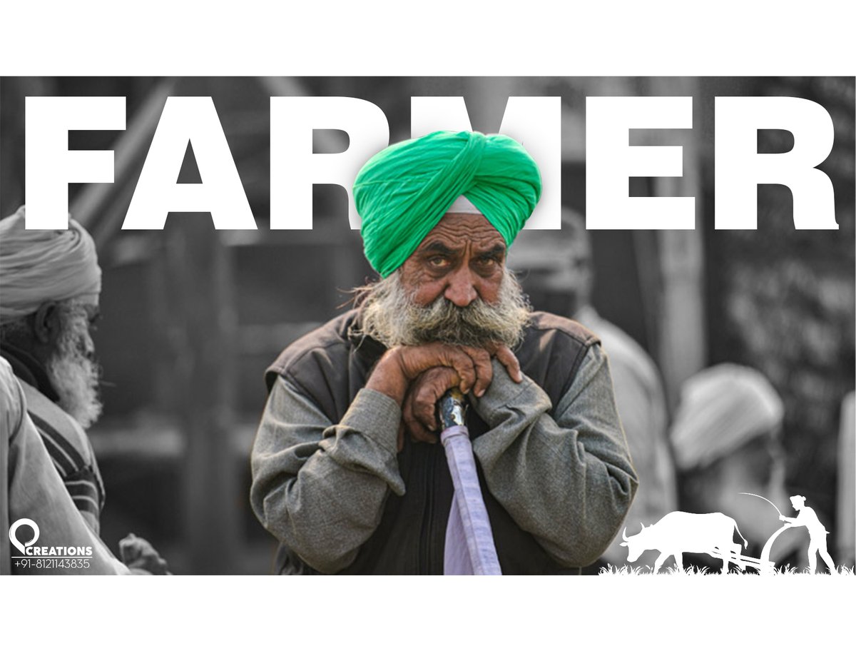 panumur's tweet photo. "The farmer is the only man in our economy who buys everything at retail, sells everything at wholesale, and pays the freight both ways."

#FarmersProstests 
#India 
#economy https://t.co/S9JBRAyIGe