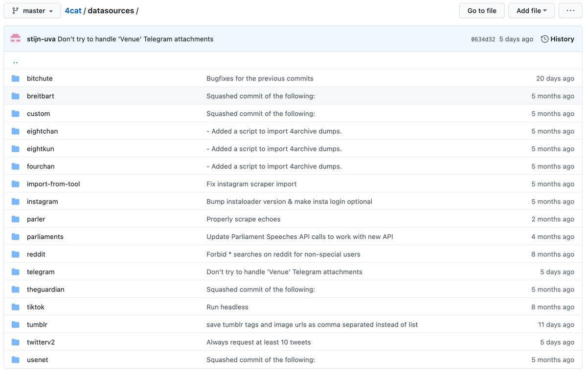 cat4smr (@cat4smr) on Twitter photo 4CAT, our tool for analyzing forum-like platforms (made by <a href="/stijnstijn/">Stijn Peeters</a> and @SalHagen1) has added Twitter's API v2 to the already long list of data sources it supports. 4CAT, our tool for analyzing forum-like platforms (made by <a href="/stijnstijn/">Stijn Peeters</a> and @SalHagen1) has added Twitter's API v2 to the already long list of data sources it supports.