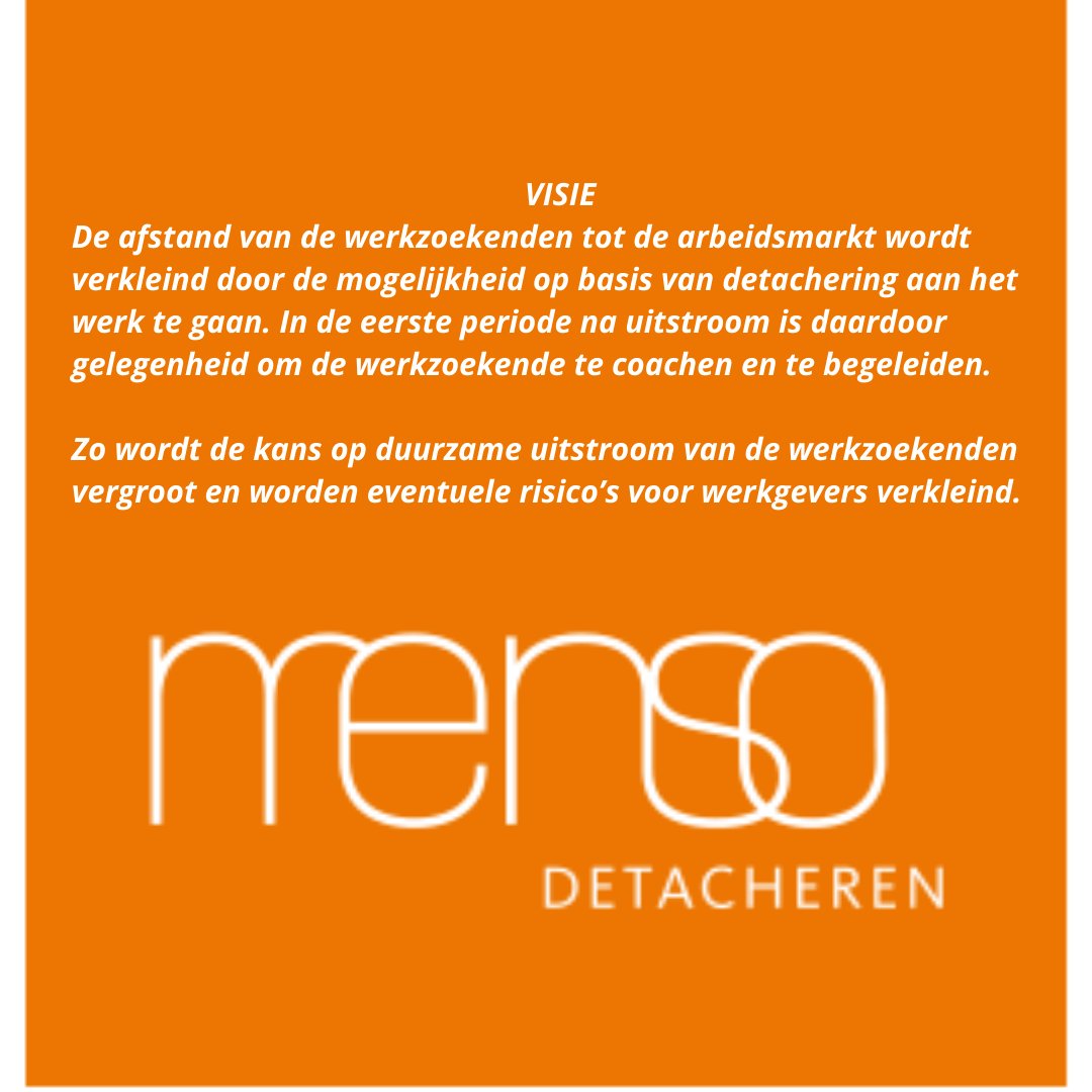 Menso gaat iets nieuws doen! Via Menso Detacheren wordt het mogelijk om werkzoekenden tijdelijk in dienst te nemen. 
Al nieuwsgierig naar alles over Menso Detacheren? Neem dan contact op met één van onze werkgeversadviseurs via telefoon of mail!
#SamenWerkt #Werktvoorjou #AT7