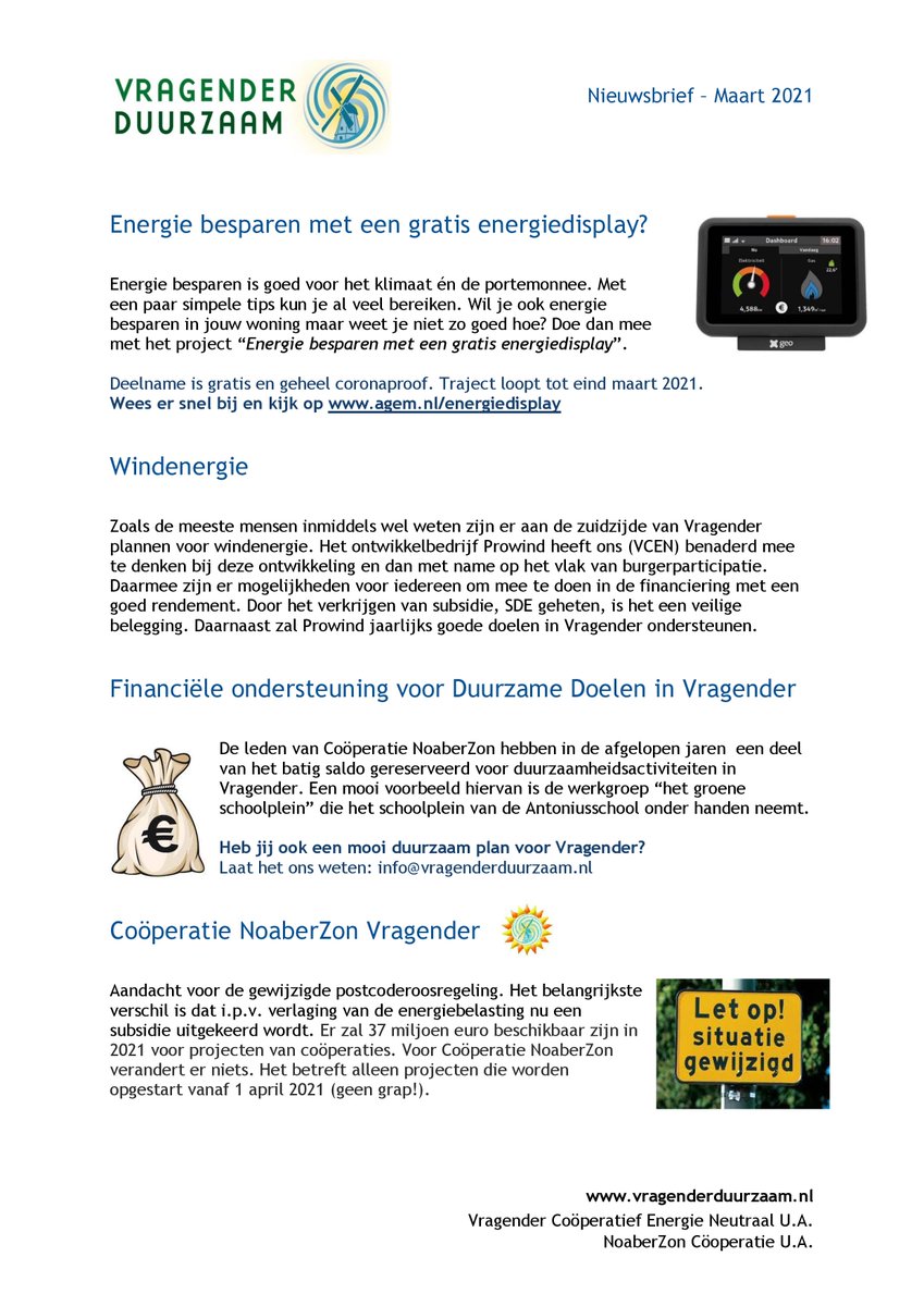 VCENduurzaam's tweet photo. Vragender Duurzaam heeft weer een nieuwe nieuwsbrief. https://t.co/moa2reBTpq