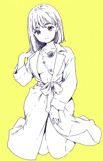 裸トレンチコート