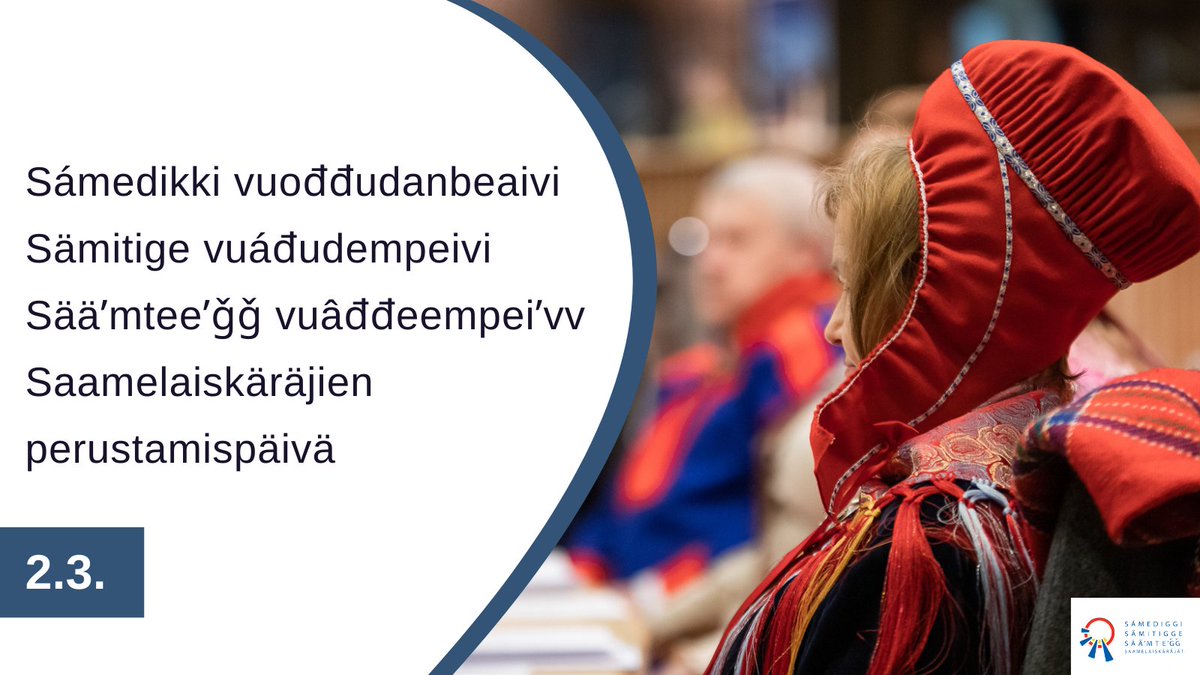 Sámediggi - Sämitigge - Sääʹmteʹǧǧ tweet media