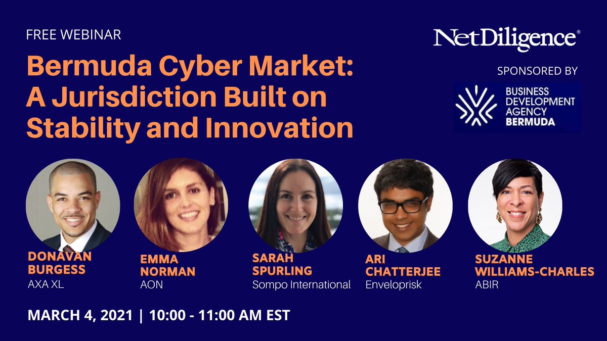 Envelop Risk (@enveloprisk) on Twitter photo For a chance to learn about current and future trends in #cyber #reinsurance & #insurance markets, join a virtual panel discussion on March 4th with our very own Chief Underwriting Officer, Ari Chatterjee, hosted by
<a href="/investBermuda/">Bermuda BDA</a> Free tickets: ->
bda.bm/events/bermuda… For a chance to learn about current and future trends in #cyber #reinsurance & #insurance markets, join a virtual panel discussion on March 4th with our very own Chief Underwriting Officer, Ari Chatterjee, hosted by
<a href="/investBermuda/">Bermuda BDA</a> Free tickets: ->
bda.bm/events/bermuda…