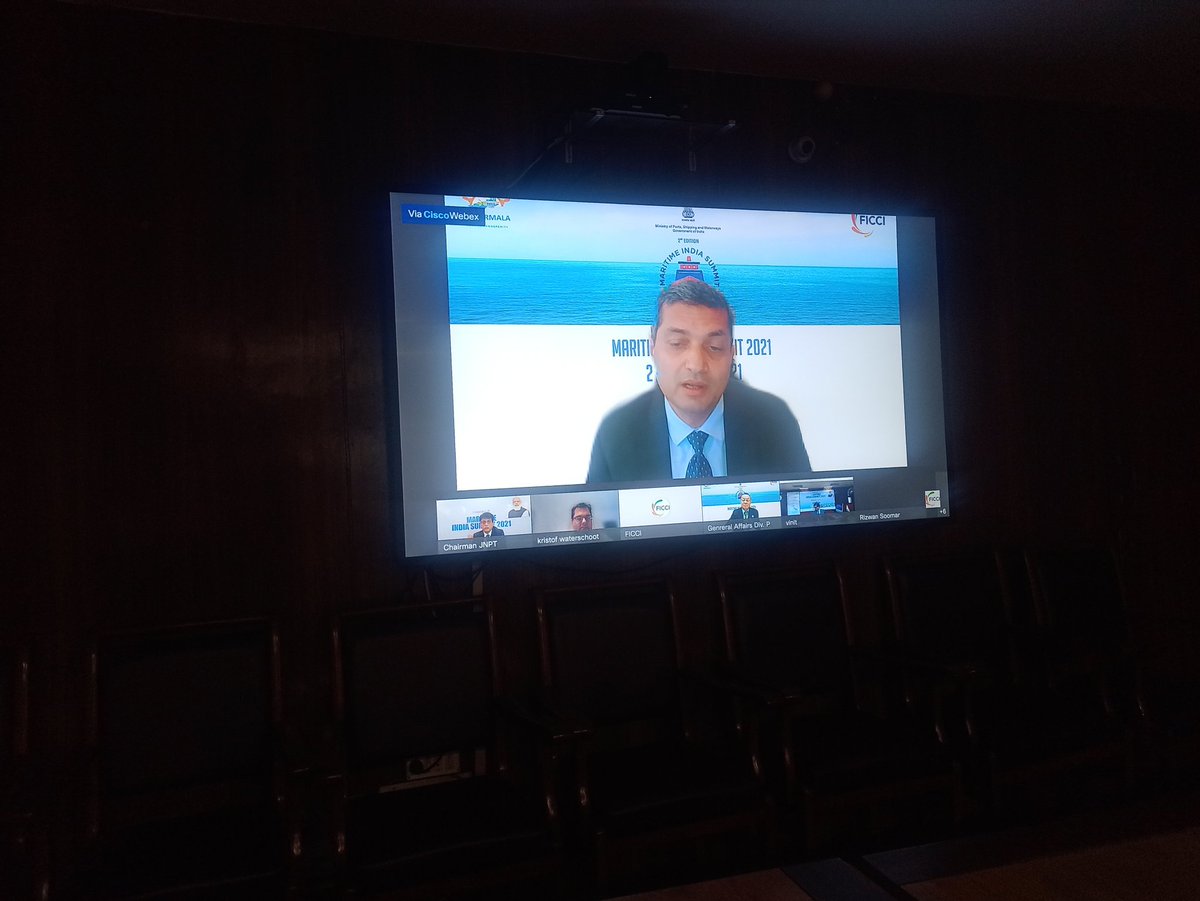 paradipport's tweet photo. As a part of #MIS-2021, Plenary Session - 1 #DevelopingWorldClassPorts jointly being convened by Shri Sanjay Sethi, Chairman, @JNPort & Shri @ivinitk, Chairman, @paradipport & @SMPort_Kolkata with speakers from Mega ports from #Singapore and #LosAngeles https://t.co/eFcA3Jn7Qq