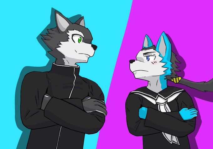 ポジティ部vsネガティ部のtwitterイラスト検索結果