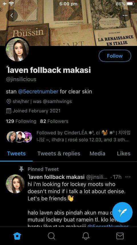 LavenJinny's tweet photo. Hi guys, since many of you asking me, is this me or not. LITERALLY THAT IS NOT ME๐. Idk who you are~ please maybe report her? I'M SO MAD NOW MAN!!! ๐ก๐กPLEASE THAT IS NOT ME!! #SECRET_NUMBER #NOTMYACC #JINNY #DENISE #DITA #LEA #SOODAM
.
THIS IS NOT ME! https://t.co/HewzsVz3TU