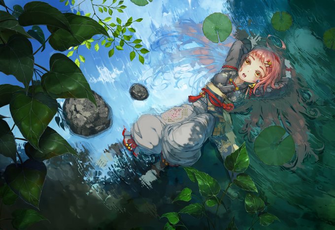 水面のtwitterイラスト作品