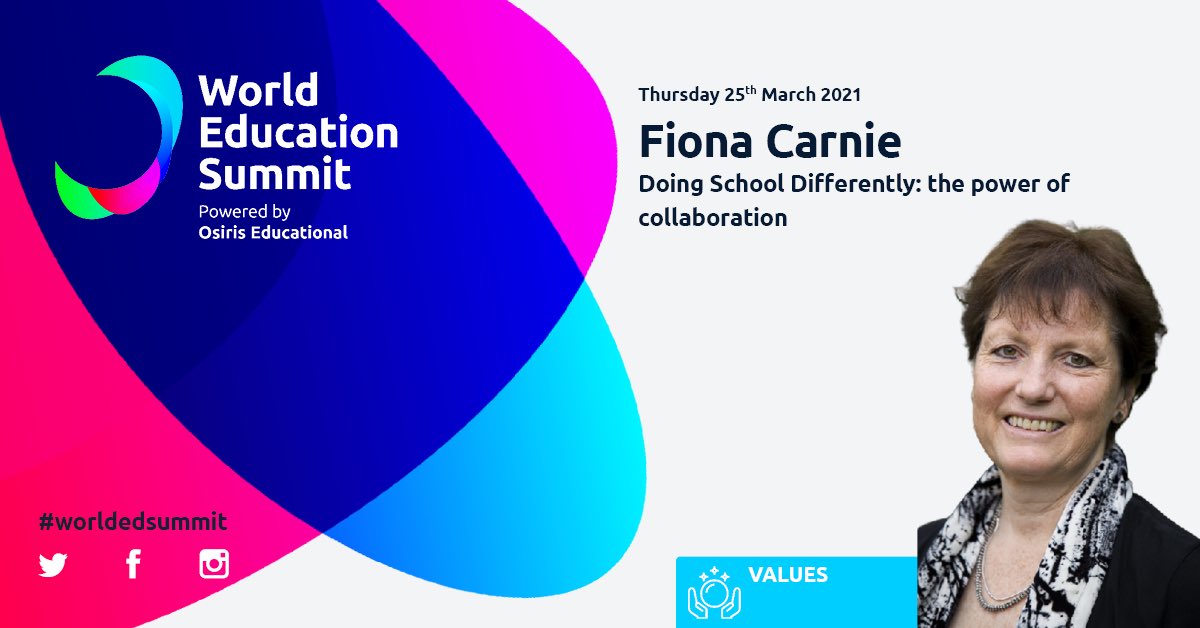 fionacarnie's tweet image. Looking forward to speaking at the World Education Summit later this month - on how and why we need to do school differently.  More info at worldedsummit.com ⁦@osirisedu⁩ ⁦@tes⁩