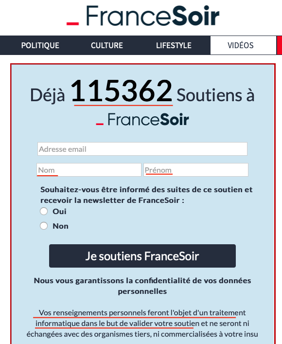 Comment ficher les dissidents de la crise sanitaire : l'escroquerie France-Soir