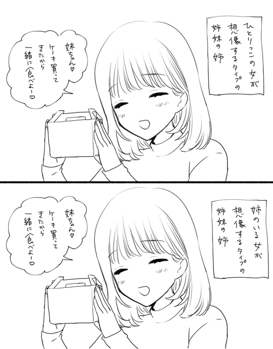 姉妹の場合こうなる(たぶん) 