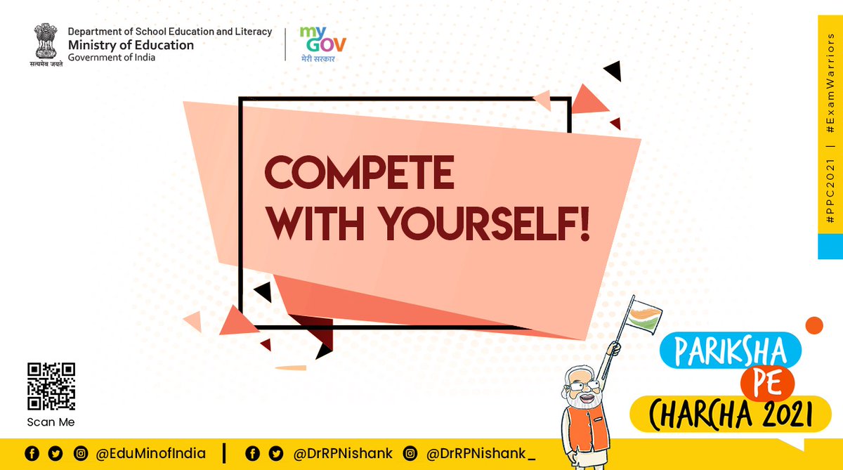 DrRPNishank's tweet photo. Dear students, win a chance to interact with Hon’ble PM Shri @narendramodi Ji by entering in a creative writing competition &amp; learn to enjoy exams like festivals.
Participate NOW: https://t.co/tzjvDtMUAC

#PPC2021
#ExamWarriors https://t.co/WLsq4Wf4Q9