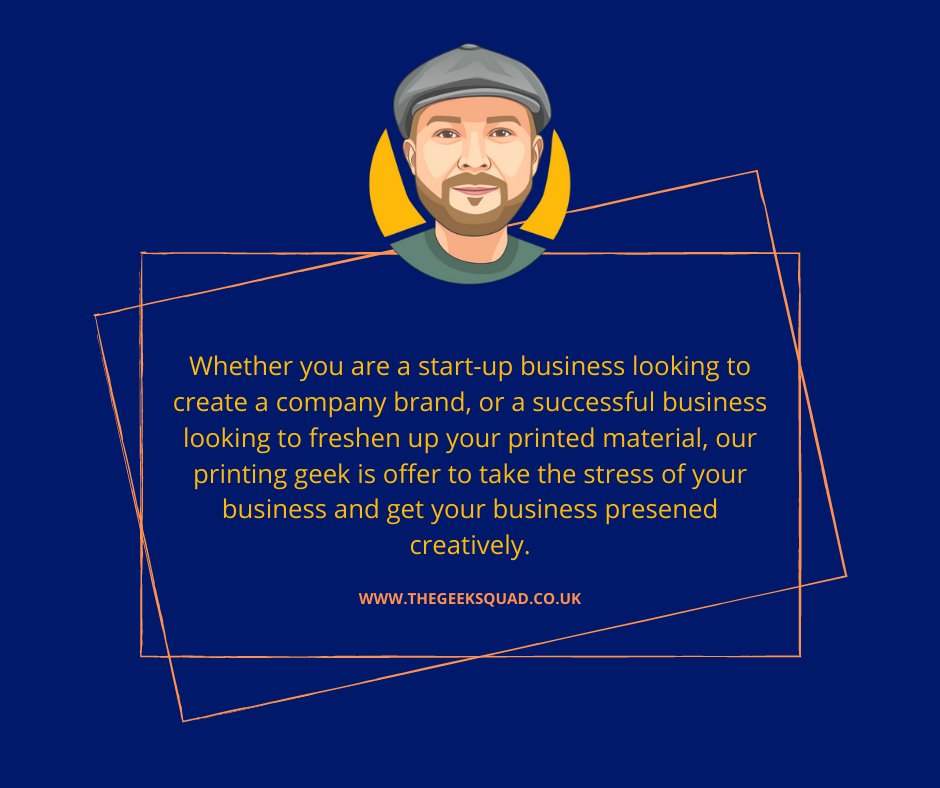 Don't want to invest in a print department? We have Sam who takes the pressure off all this leaving you to concentrate on your business.

Freshen up your business or create your company brand with Sam today👇👇👇

thegeeksquad.co.uk/printing-geek.…