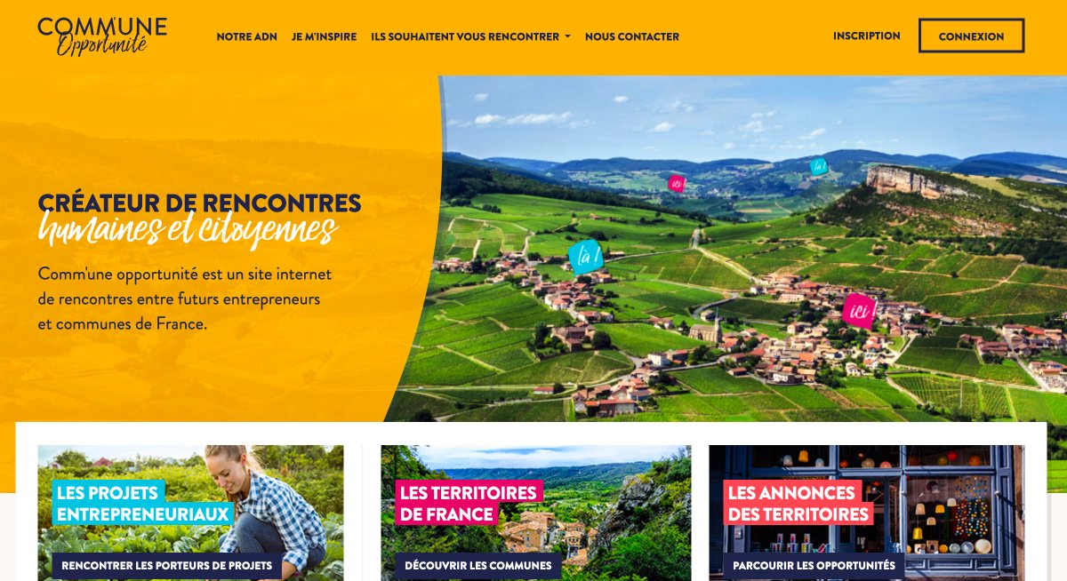A découvrir chez <a href="/BpifranceCrea/">Bpifrance Création</a>, <a href="/Commune_opp/">Comm'une opportunité</a>, la plateforme qui connecte #entrepreneurs et #communes, créée par <a href="/JulieDLeveque/">Julie Levêque</a>. ow.ly/QUOm50DNsKo