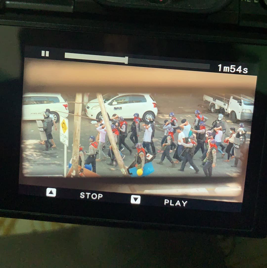 In front of KBZ bank at Banyardala road, 8 people are captured by the Terrorist Group. Each day passes by and the number of death and detained list are increased now. We call for the release of those innocent civilians.
ELECTED CRPH
#WhatsHappeningInMyanmar
#Mar2Coup