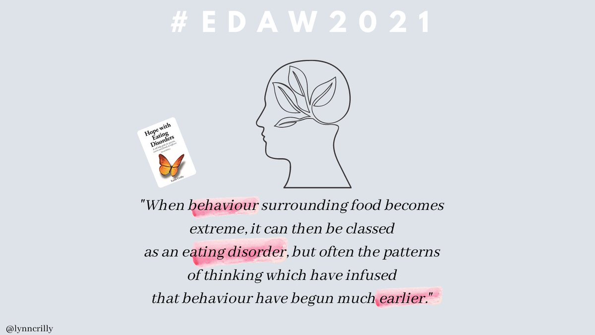We must always remember that eating disorder are a MENTAL illness and the physical aspects at the symptoms of the internal torment.

Hope with Eating Disorders - ow.ly/e0Q450DMuOS

#edrecovery #eatingdisorderrecovery #recovery #mentalhealth #anorexiarecovery #anorexia