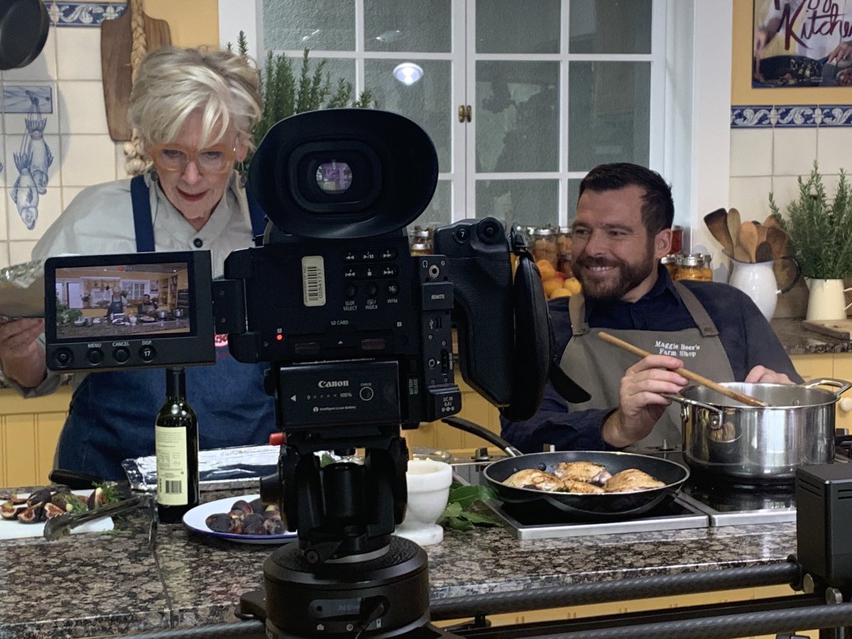 On the road shooting #OnePlusOne with the great <a href="/maggie_beer/">Maggie Beer</a>. So amazing to cook with the national treasure. Will be up soon on <a href="/ABCTV/">abctv</a>
