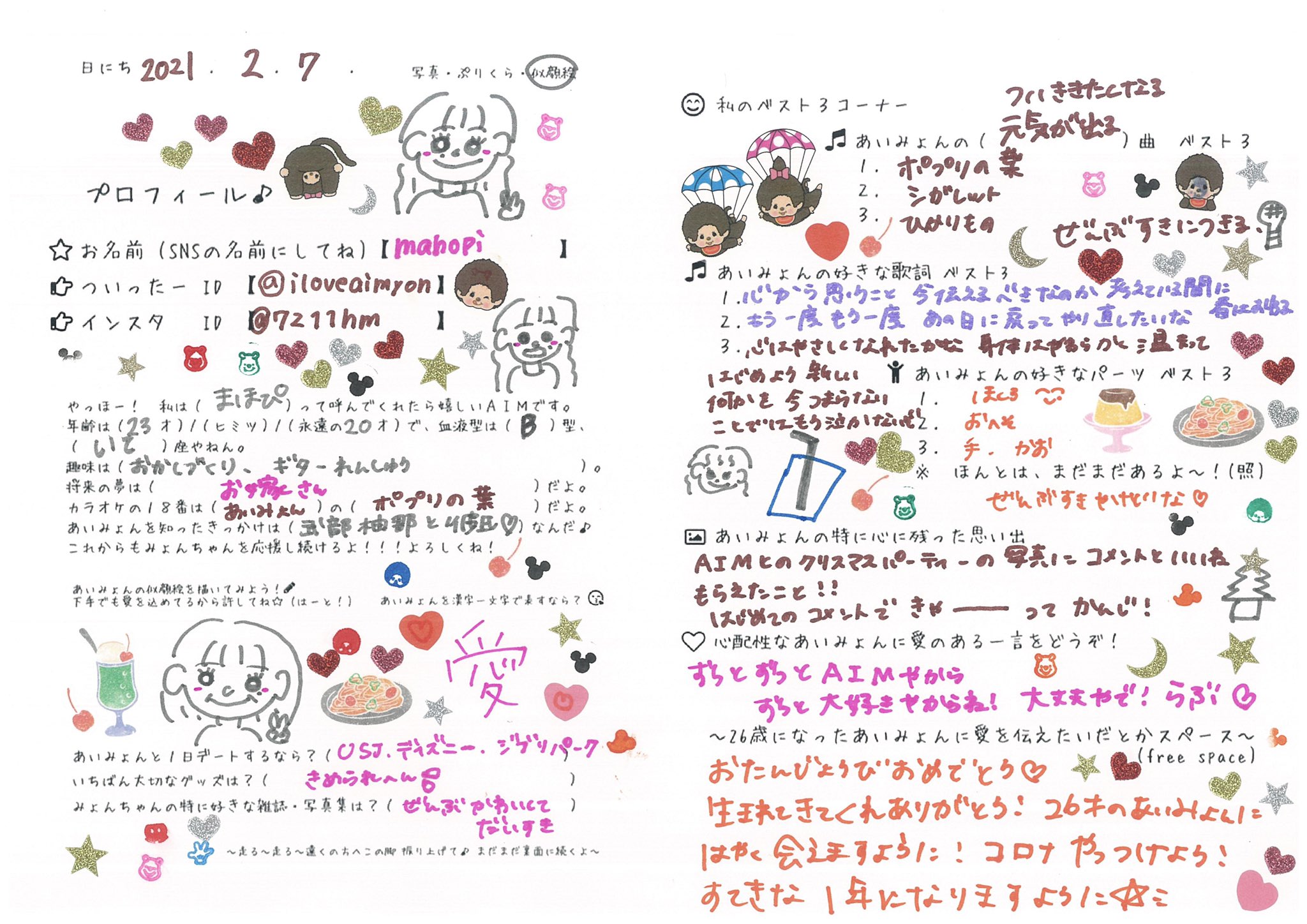 Aimプロフ企画 ま行 Twitter Search Twitter