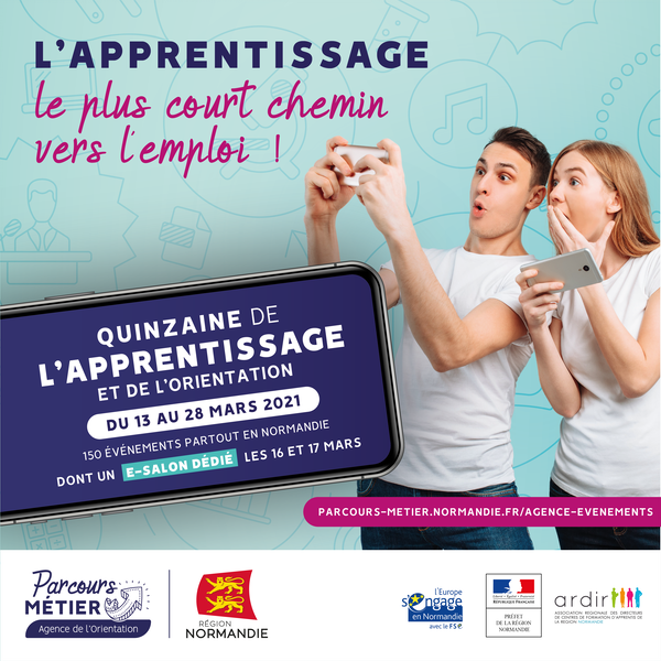 OrientationNdie's tweet photo. 💥 Du 13 au 28 mars, l'ARDIR et la DIRECCTE, en partenariat avec l'Agence de l'Orientation et des Métiers, organisent la Quinzaine de l'apprentissage et de l'orientation en Normandie. 
➡️ En savoir plus sur 👉 https://t.co/yOSu25DMSl 

#quinzainedelapprentissage #apprentissage https://t.co/Jedek0LFKW