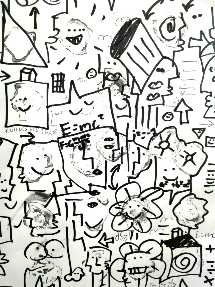 conradbo's tweet image. Calculated Chaos and Doodleism in the Superblur Art Movement by Conrad Bo Doodleism #doodleism #conradbo #maximumpointillism #antipointillism #superblurpointillism #semipolntillism #mediumpointillism #superblurart #superstrokeart #pollockfication #calculatedchaos