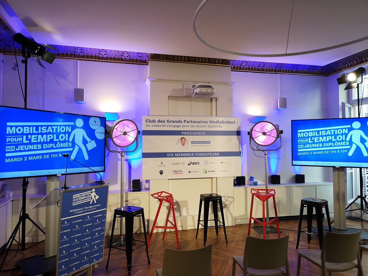 MediaSchoolGr's tweet photo. #CONFERENCE 📅  @ADECCOGROUPFR et l'équipe #MediaSchool vous donnent rendez-vous dans 1h !
https://t.co/V0yhCYmaZy https://t.co/kfsdZbKB9i