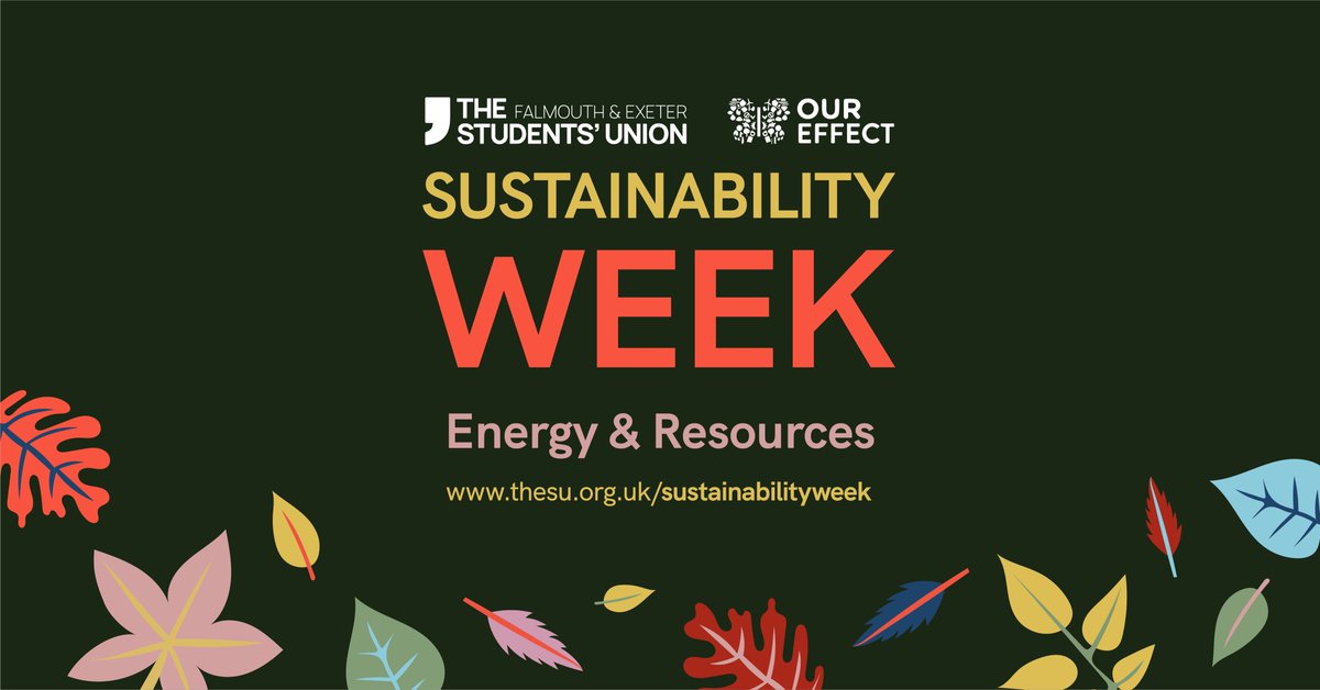 Sustainability Week Day 2: Energy &amp; Resources thesu.org.uk/sustainability…
Today's events include: 🌱Developing a Net Zero Campus🌱What a loada rubbish🌱Living &amp; Working Sustainably🌱Scientist Rebellion🌱Carbon Literacy🌱Sostena Theatre🌱Sustainability Screening: ‘Gather’🌱