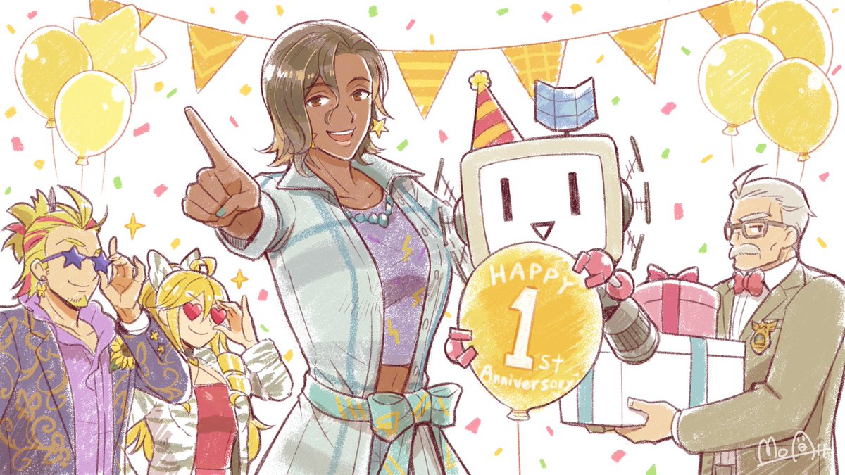 MurderByNumb3rs's tweet photo. It's our Switchversary! 

It's been 1 year since launch &amp; we'd love for you to tell us favourite moments from the game ♥

Whether these are fan art pieces, videos, characters, or in game moments - share them with us! 🥰 https://t.co/pz1jNXkmzi