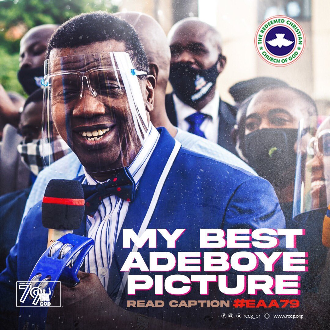 rccghq's tweet photo. Happy 79th Birthday Daddy GO 🎉
Post the best picture of Pastor Adeboye that you have and why you love the picture so much!

Tweet using #EAA79 and tag @RCCG_PR to get a retweet!! https://t.co/OvE2jd2R4V