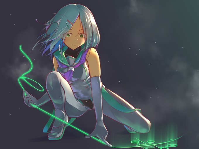 お仕事中の五辻(イツツジ)さん。五辻さんの魔法の糸はそれだけでは何の役割もないけど回路を組むことでいろいろな設置罠を起動できるレッドストーンダストみたいなイメージです 