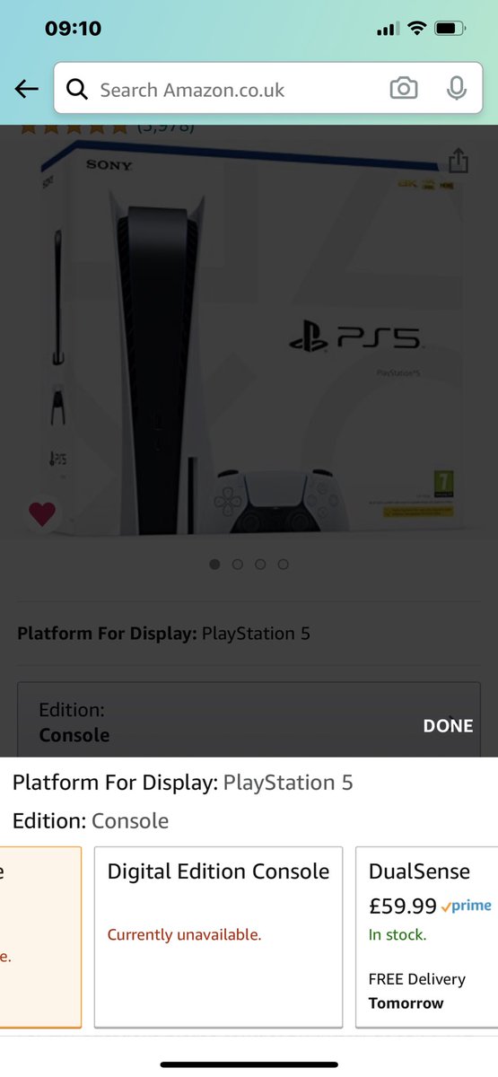 Terrifolger1's tweet photo. @GeekyLAS @PS5StockAlertUK Do it on the app, when it takes u to controlled click on the bit that asks what edition, u should be able to select and add to wish list from there https://t.co/EChnqidcKp
