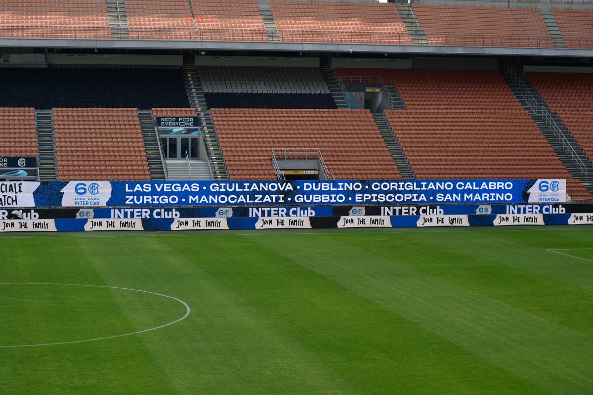 Inter's tweet photo. 🙏  | GRAZIE
 
Grazie a tutti gli #InterClub per il supporto costante in questi 60 anni!

Anche durante #InterGenoa, il match speciale a voi dedicato, eravate a San Siro con noi 👏

#BrothersOfTheWorld https://t.co/UbfRtPdh7n