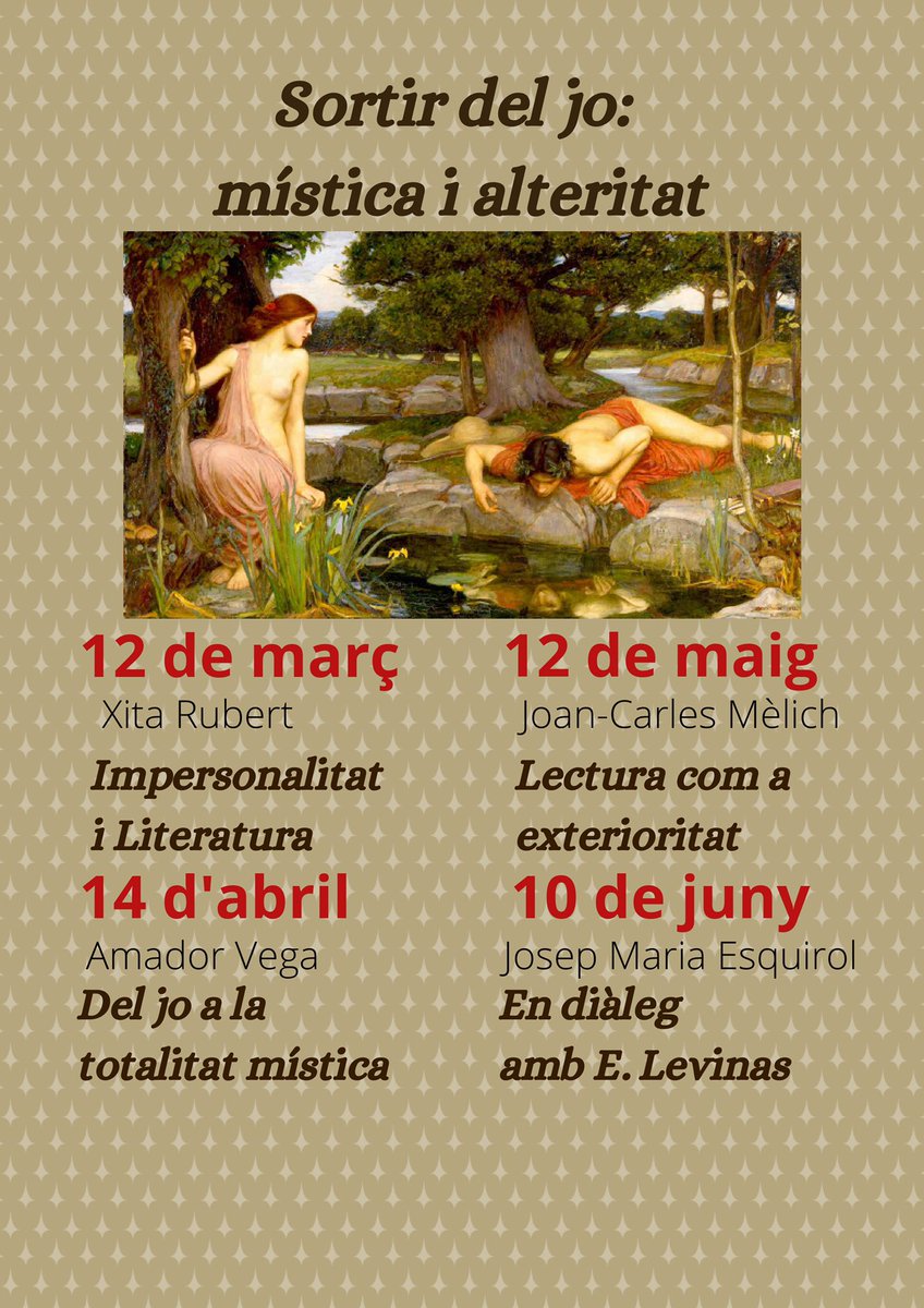 El cicle està format per quatre ponències, comença aquest mes de març amb una conferència a càrrec de <a href="/XitaRubert/">Xita Rubert</a> i tindrà continuïtat fins al juny.

A mesura que s’apropin les dates us anirem detallant el contingut dels actes! Estigueu alerta!