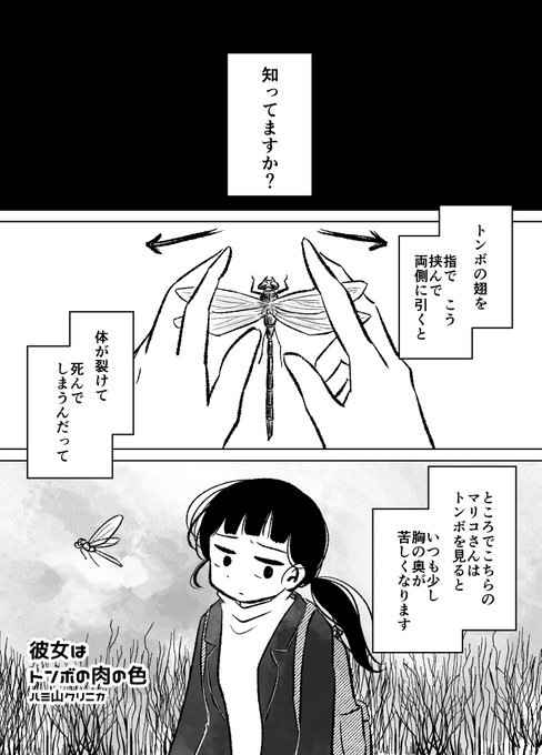 お母さんや男の子に負けないくらい強くなりたかった女の子が罪のないトンボを殺してしまう話(1/3)
#マンガが読めるハッシュタグ  #トンボ 