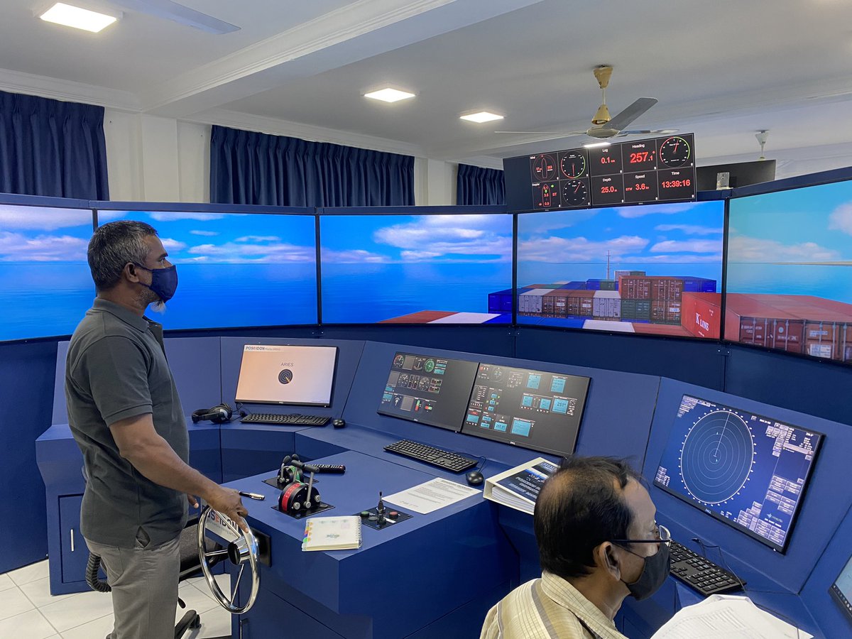 Ecdis generic training in progress