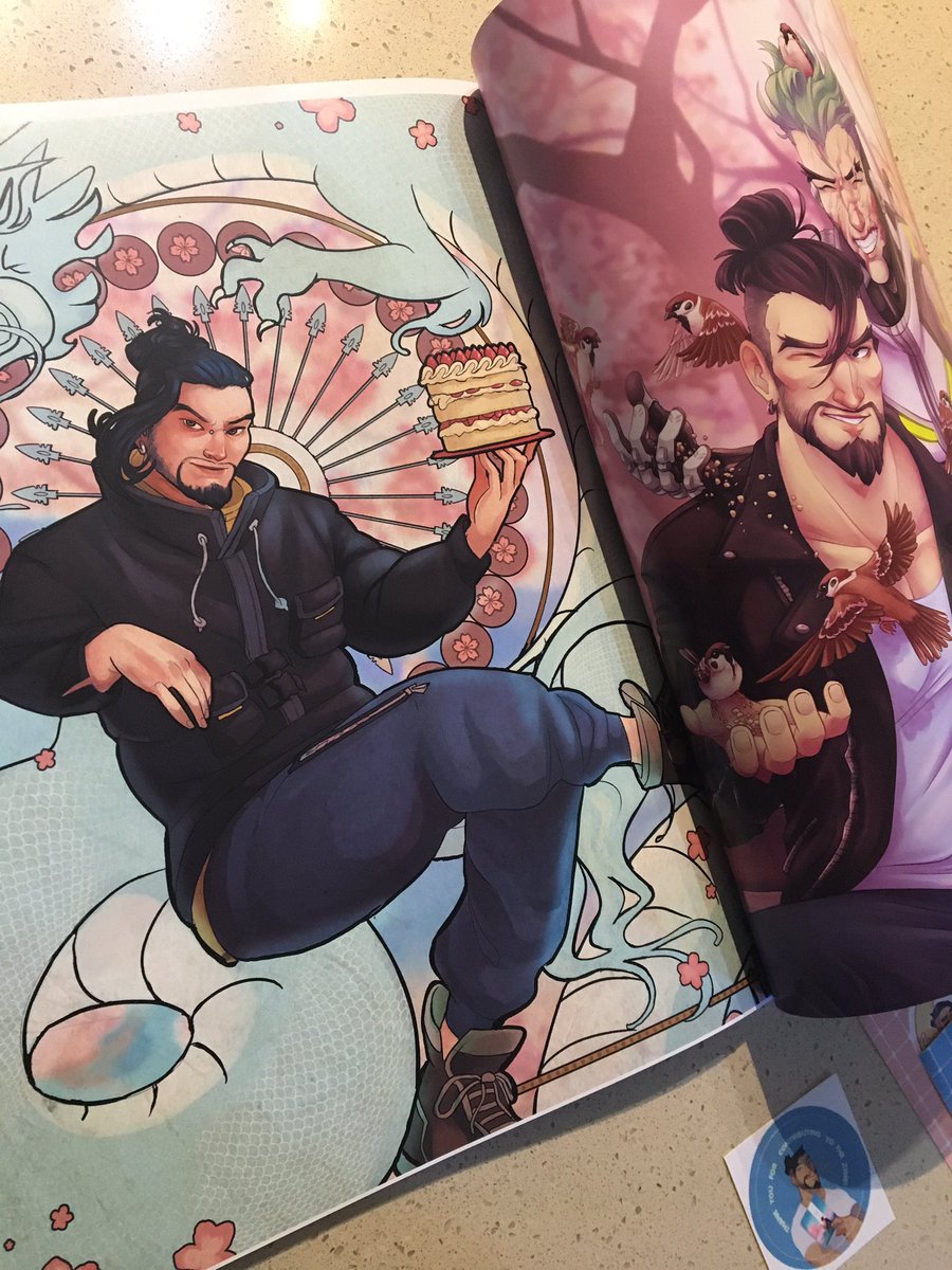 AHH!! My Hanzo goes to Therapy zine finally arrived!!! So absolutely happy to have it delivered to my little corner of the world 💕🥰 really thankful to have been a part of it! Thank you to the amazing mods! @HAEDRAULICS and @ghostcrebs