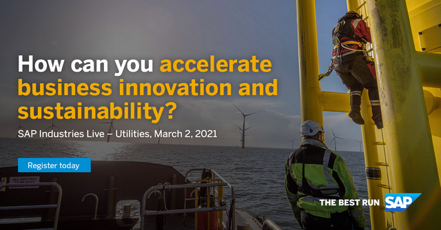 CBrenschede's tweet photo. Looking to navigate the new world of #energy? #SAPIndustriesLIVE for Utilities: March 2nd at 5pm CET will share how your utility company can adopt more sustainable operations to deliver on prosumer expectations. Register today 🖱 https://t.co/V2WaOydCrU https://t.co/BrH0F3YSfk https://t.co/Xh5YvEzKpD